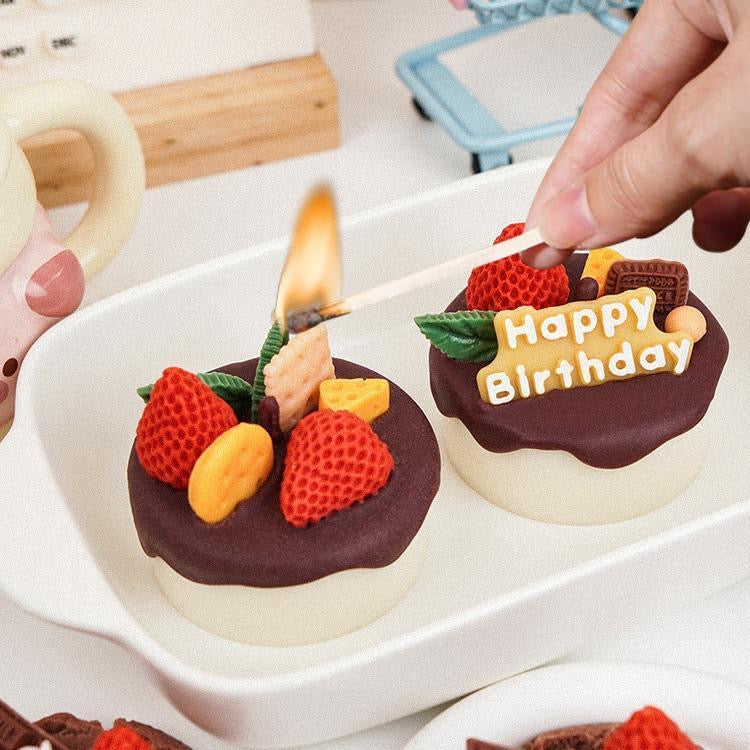 Scented Dessert Candle Gift Box – Cute Cake Style Aromatherapy Set