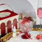 Luxury Rose Iceland Scented Candle Gift Box | Freesia & Multi Fragrance Soy Candle for Birthday Anniversary Present for Her