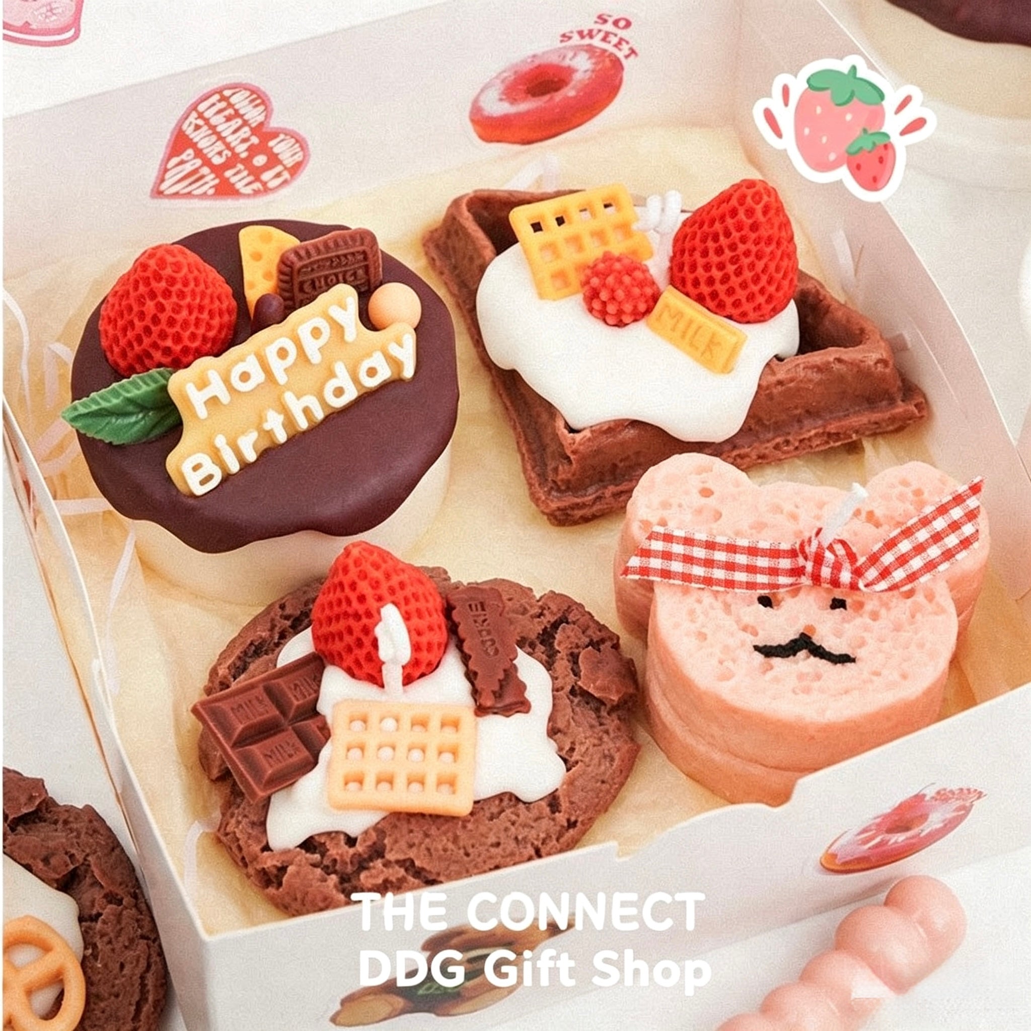 Scented Dessert Candle Gift Box – Cute Cake Style Aromatherapy Set