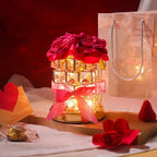 Preserved Rose Crystal Lamp With Light And Fragrance Perfect Gift For Birthday And Anniversary
