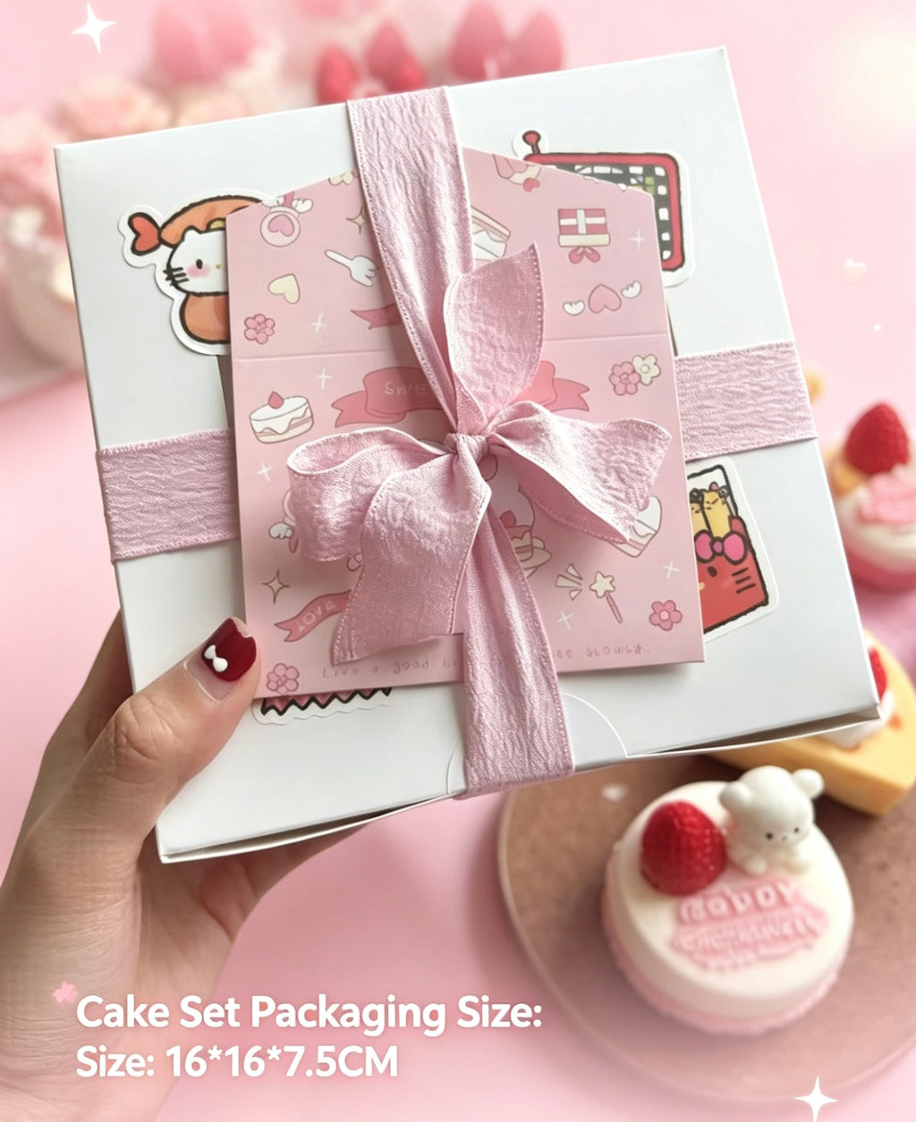 Scented Dessert Candle Gift Box – Cute Cake Style Aromatherapy Set