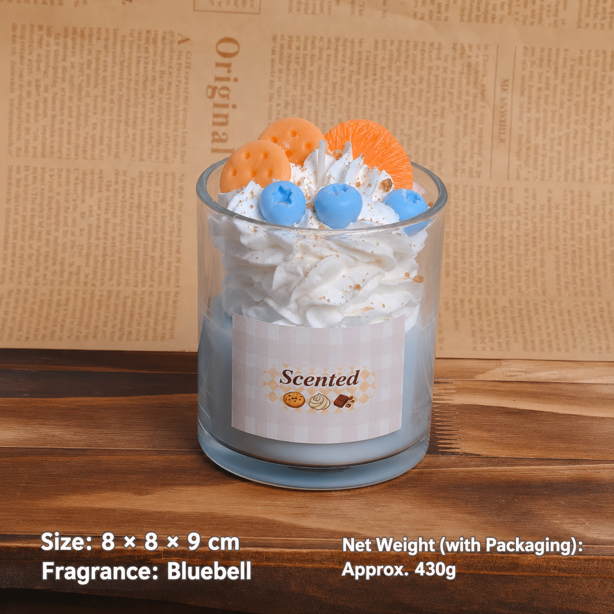 Handmade Dessert Scented Candle – 9 Fragrance Options | Personalized Gift Candle
