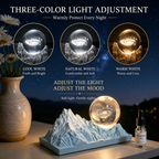 Snow Mountain Twin Peaks Crystal Ball Aromatherapy Ornament — Long-Lasting Fragrance Home Décor Gift Box