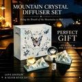 Snow Mountain Twin Peaks Crystal Ball Aromatherapy Ornament — Long-Lasting Fragrance Home Décor Gift Box
