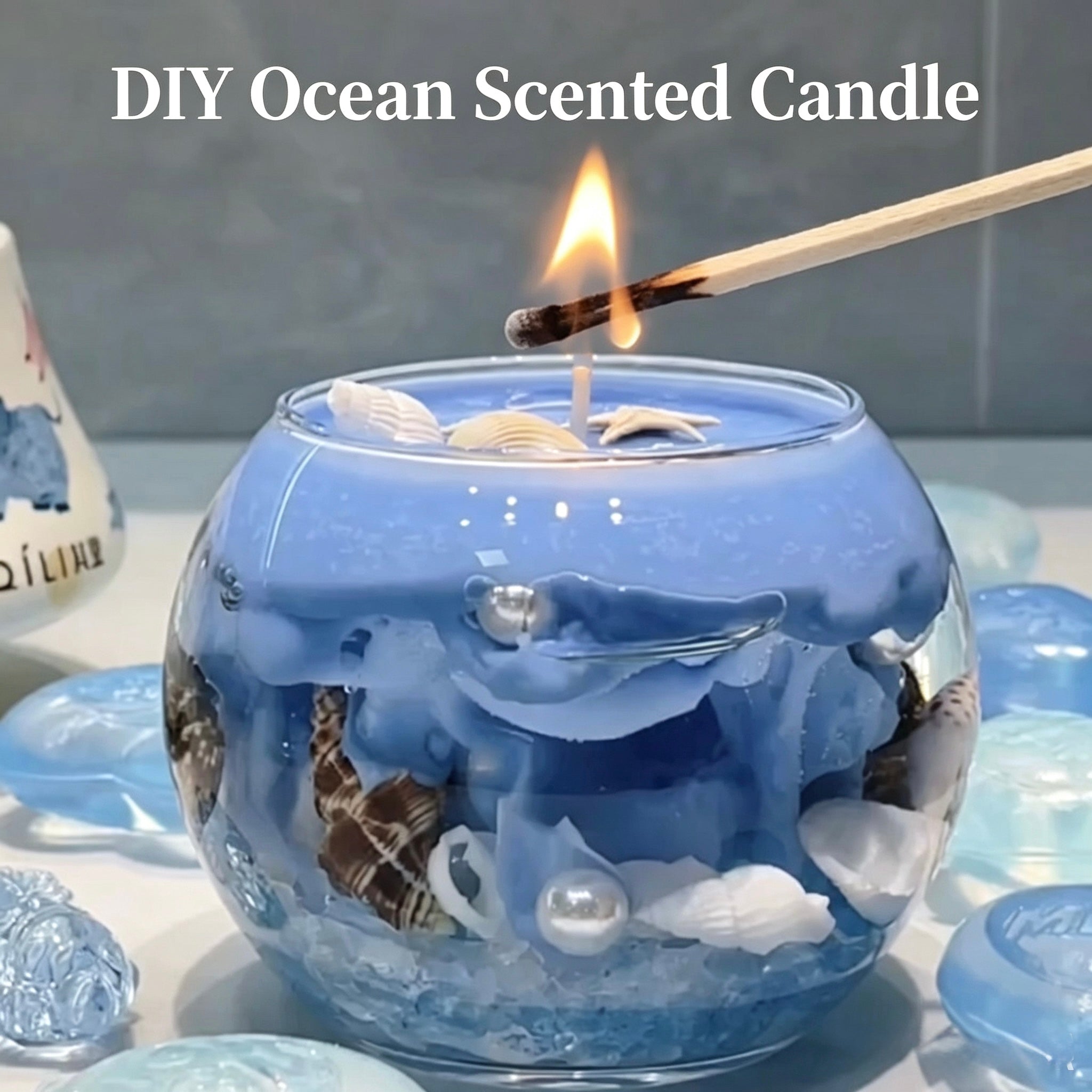 🌊 DIY OCEAN SCENTED CANDLE KIT
