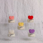 Valentine's Day Heart Rose Candle - Scented Soy Wax Candle in Glass Jar