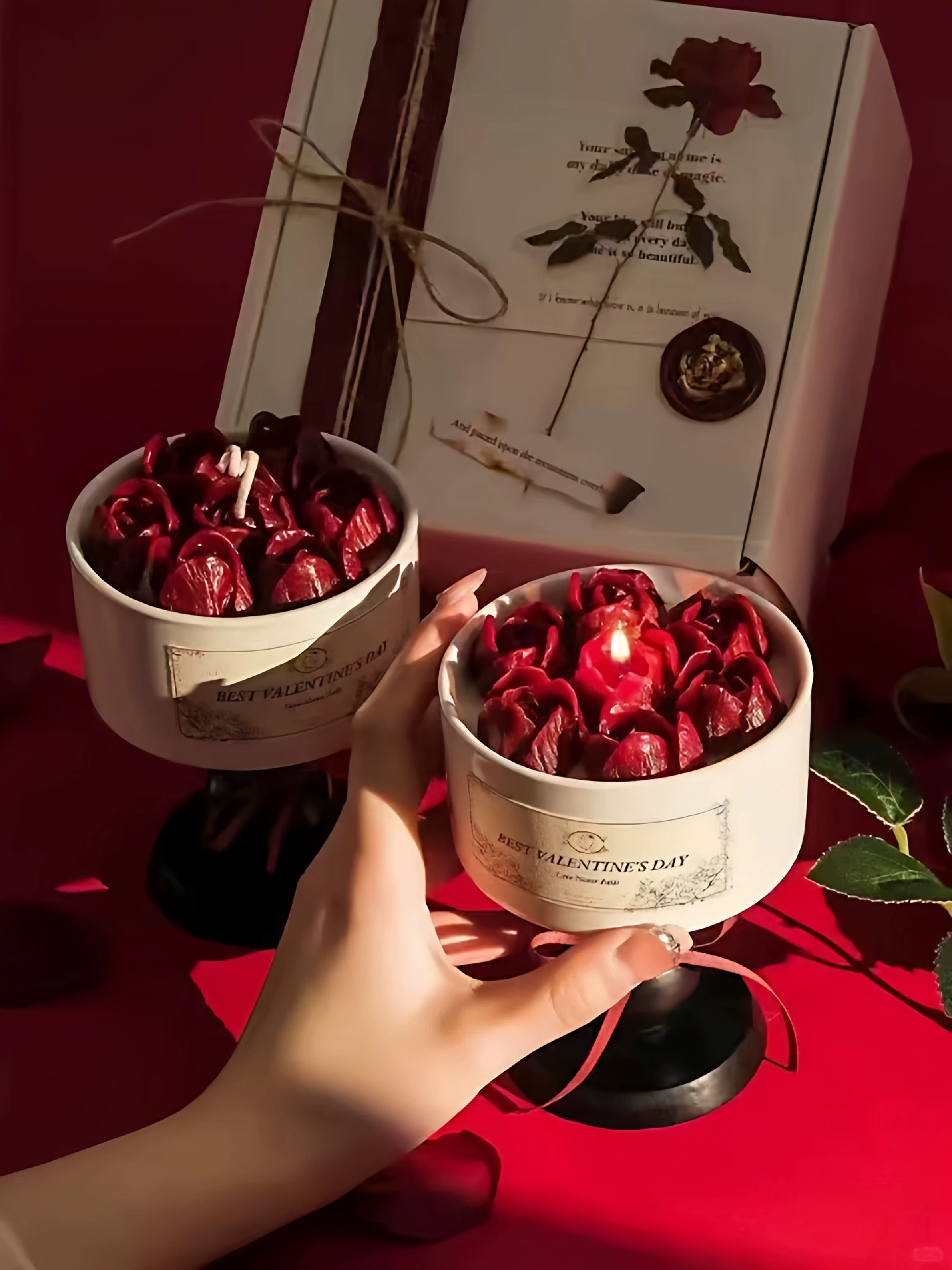 Camellia Flower Aromatherapy Candle Gift Box 🌸 | Luxury Floral Scented Candle Gift Set 🕯️🎁