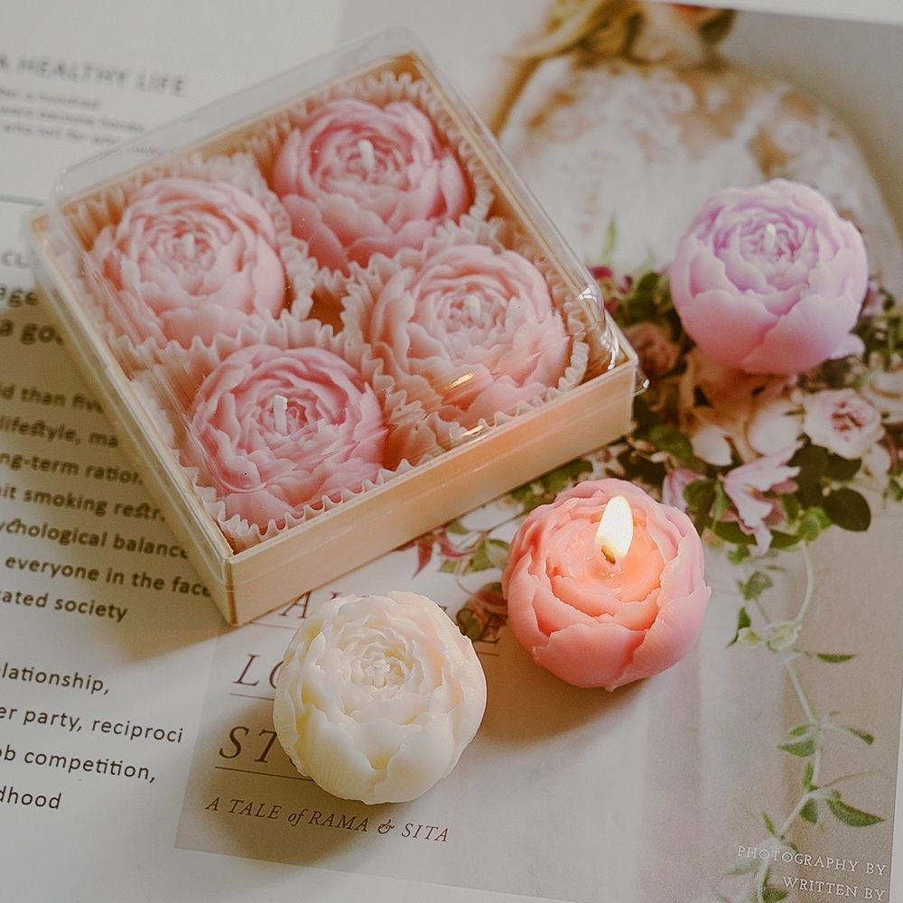 Peony Blossom Aromatherapy Candle | Luxury Scented Soy Wax Candle