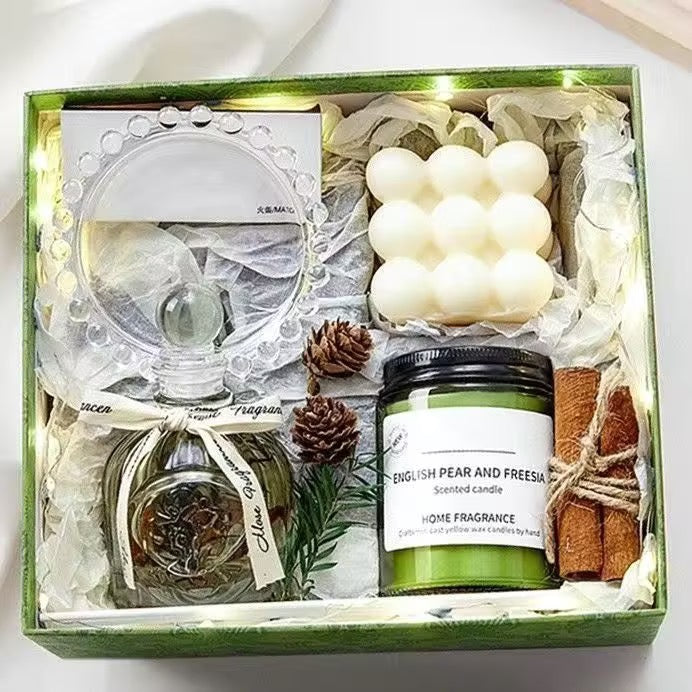 Luxury Black & Gold Aromatherapy Gift Set - Timeless Elegance for Your Space
