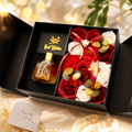 Peach Freesia Soap Flower Gift Box – Elegant Fragrance Gift for Girlfriend, Wife & Best Friend