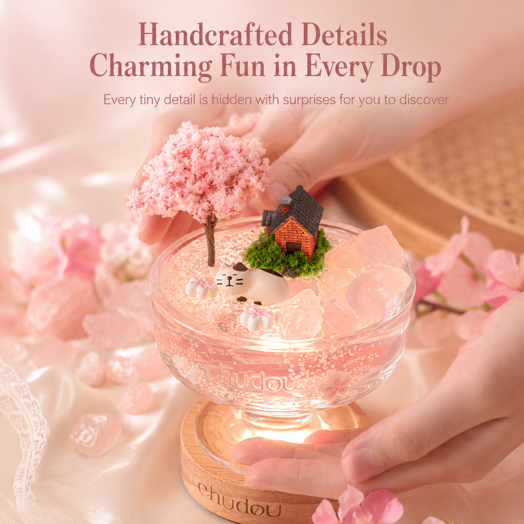 Romantic Sakura Night Light Room Decor & Essential Oil Diffuser Set for Birthday, Anniversary & Valentine’s Day Gifts | DDG Gift Co.
