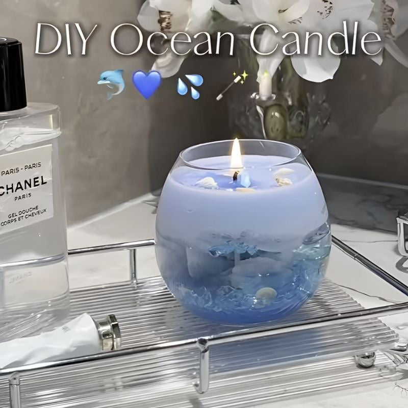 🌊 DIY OCEAN SCENTED CANDLE KIT