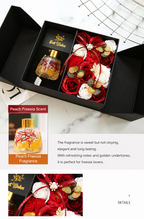 Peach Freesia Soap Flower Gift Box – Elegant Fragrance Gift for Girlfriend, Wife & Best Friend